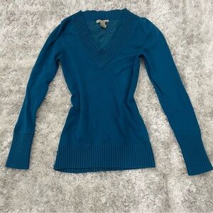 Forever 21 Teal V-Neck Sweater